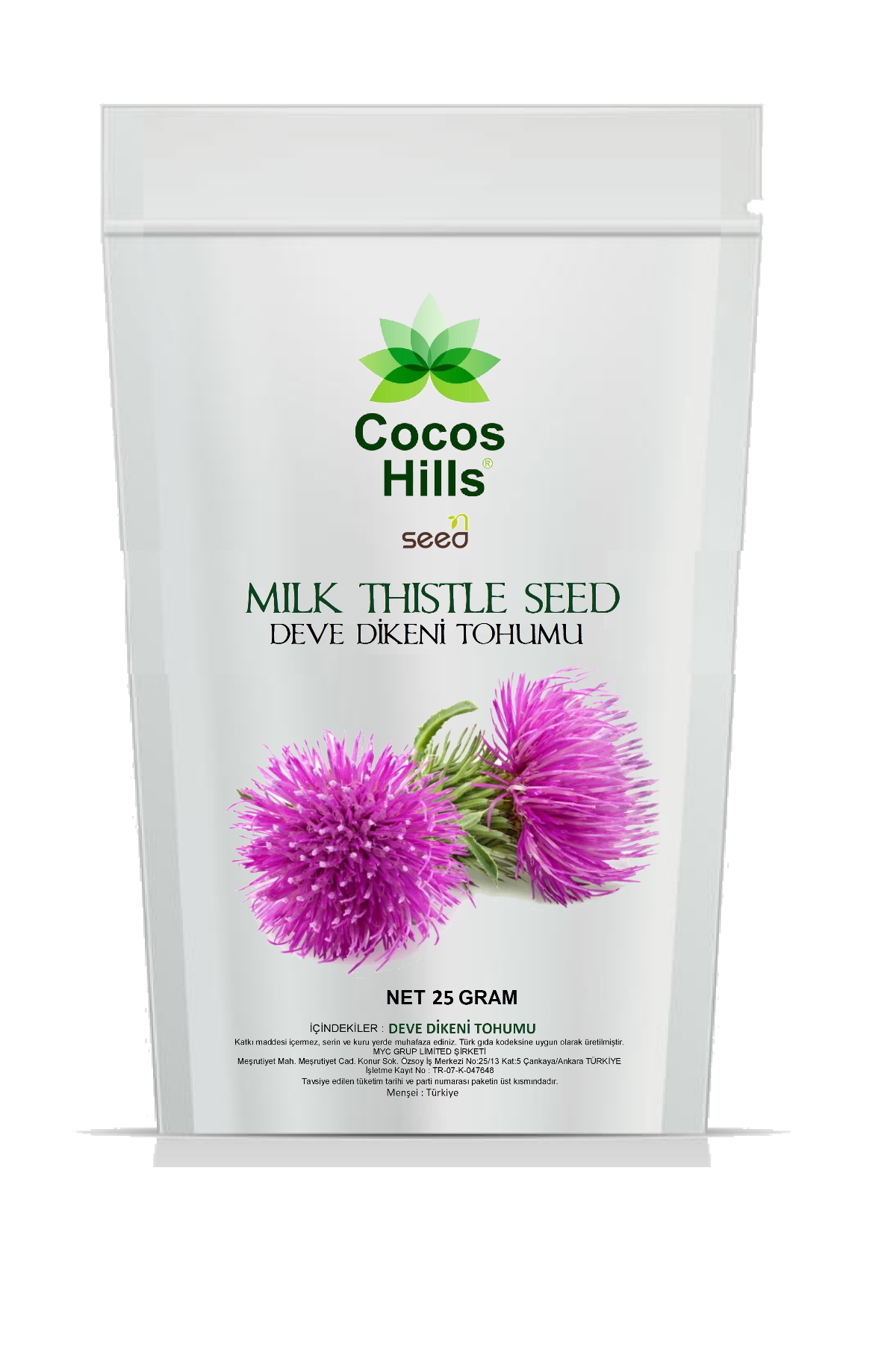 Cocos Hills Milk Thistle Devedikeni Tohumu 25 gram