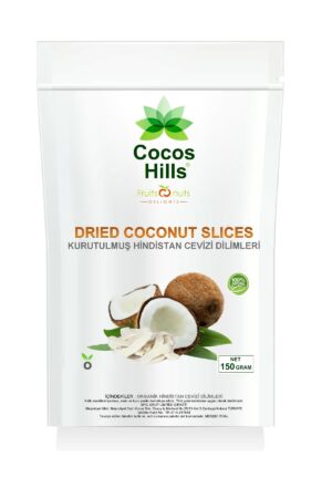 Cocos Hills Dried Coconut Slices Kurutulmuş Hindistan Cevizi Dilimleri 150 gram