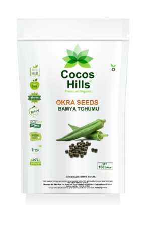 Cocos Hills Okra Seeds Bamya Tohumu 150 gram